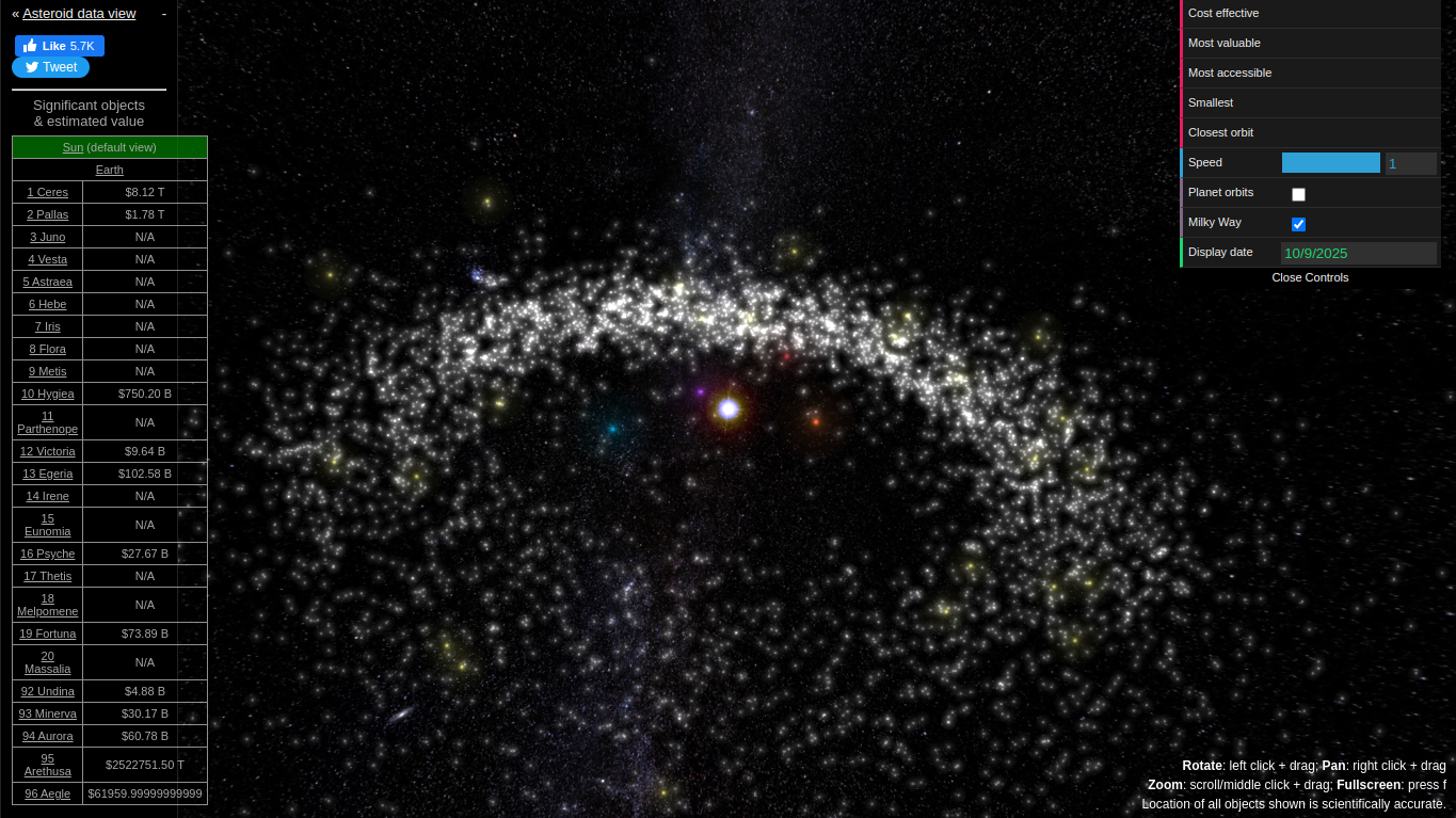 Vista de Galaxies - Cúmulos de galaxias