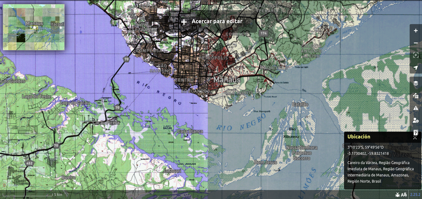Vista de OpenStreetMap - Cartografía colaborativa